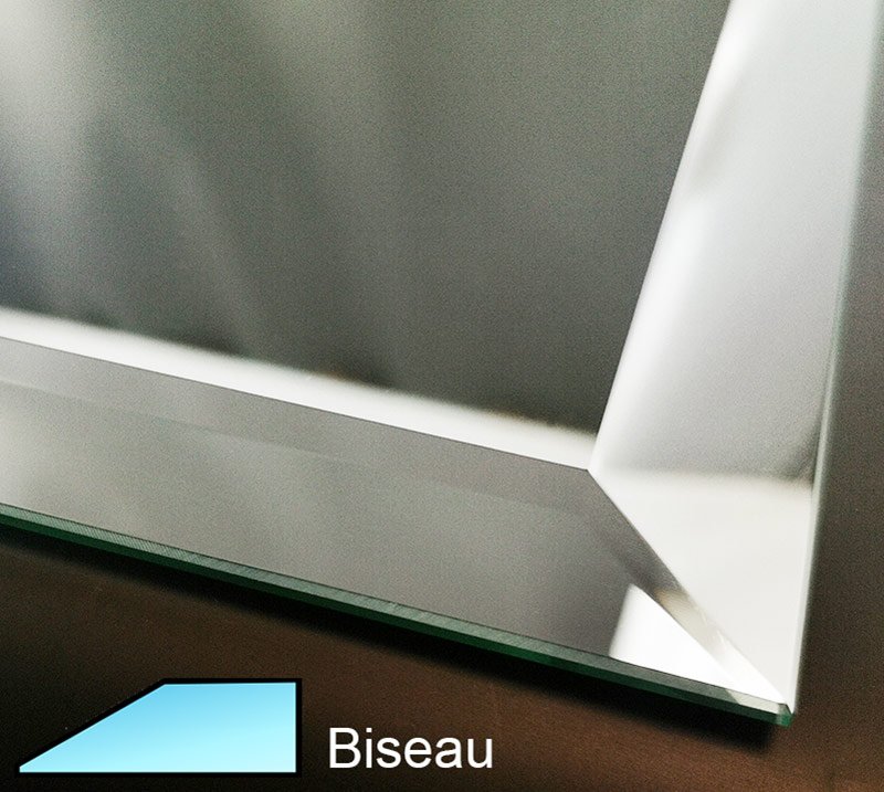 Étagère en Verre sur Mesure : maximiser l’espace avec panache ! 6 miroir biseauté sur mesure